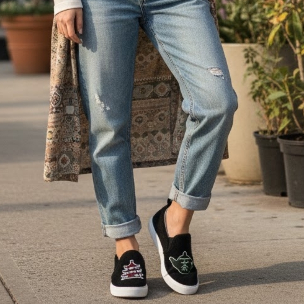 Joshua Sanders Hong Kong Slip On Sneakers Size 37